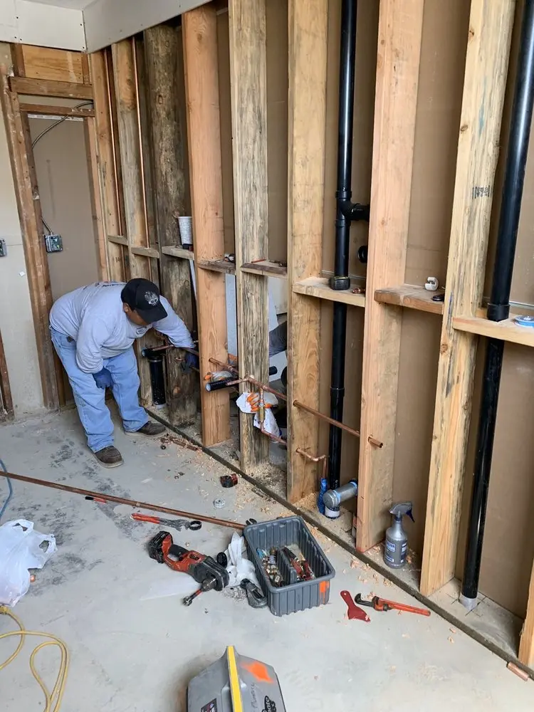 Commercial rough-in plumbing for Water Heater Replacement in Sibley